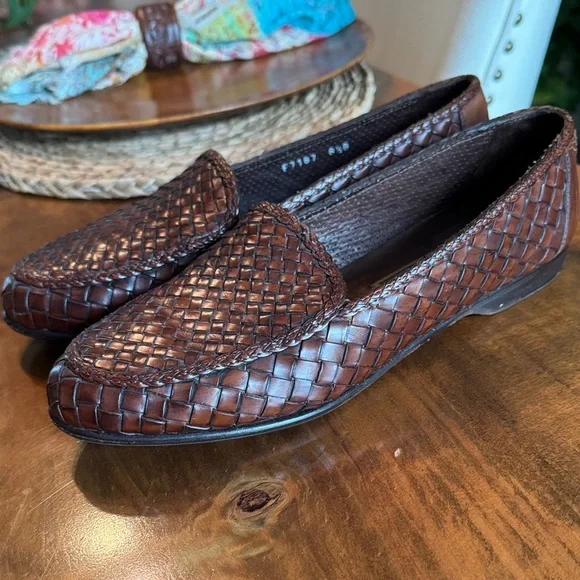 Cole Haan Women’s Dark Brown Woven Loafers - Picture 6 of 6